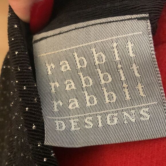 Rabbit Rabbit Designs Black Slinky Sparkly Maxi Dress Size 6 Prom Metallic - Picture 10 of 12